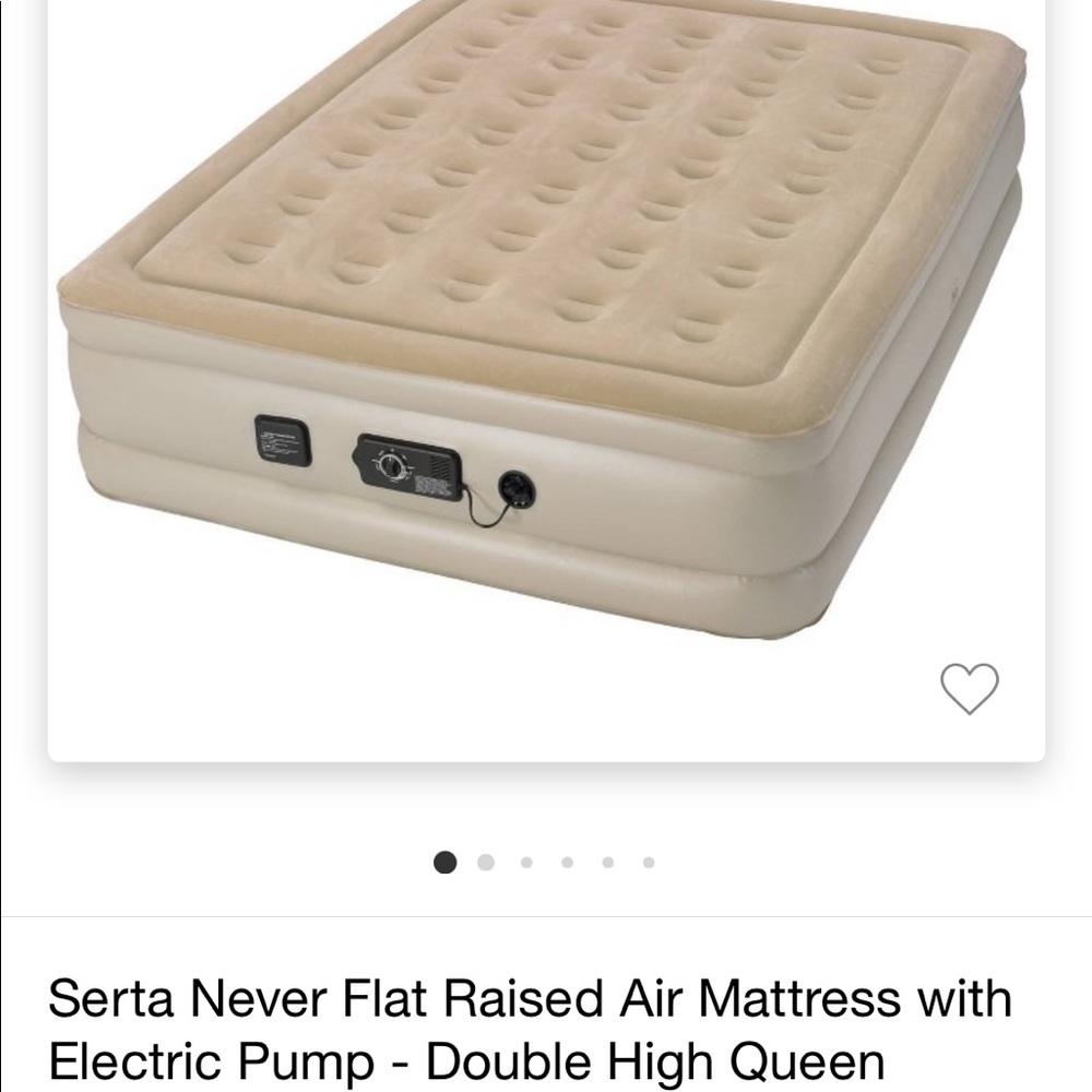 Serta mattress (open box) with built in air pump
